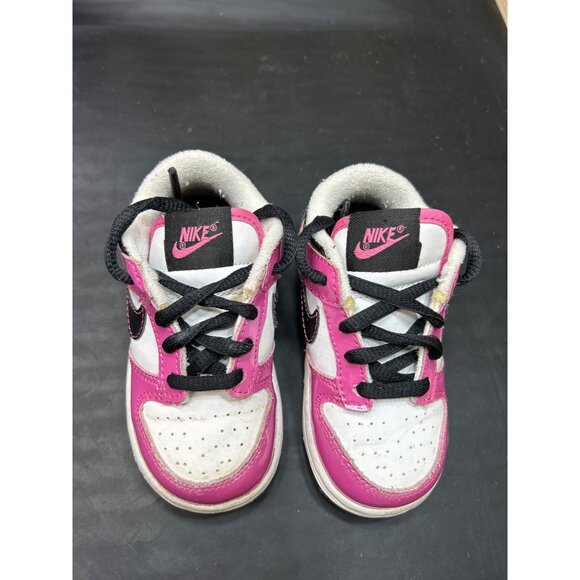 Rare 2010 Nike Baby Girls Lil Dunk Low 311533-106 Pink Size 6.5C - Picture 3 of 8